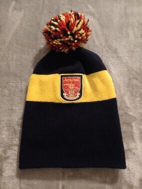 Arsenal FC Soccer Beanie Pom Pom One Size
